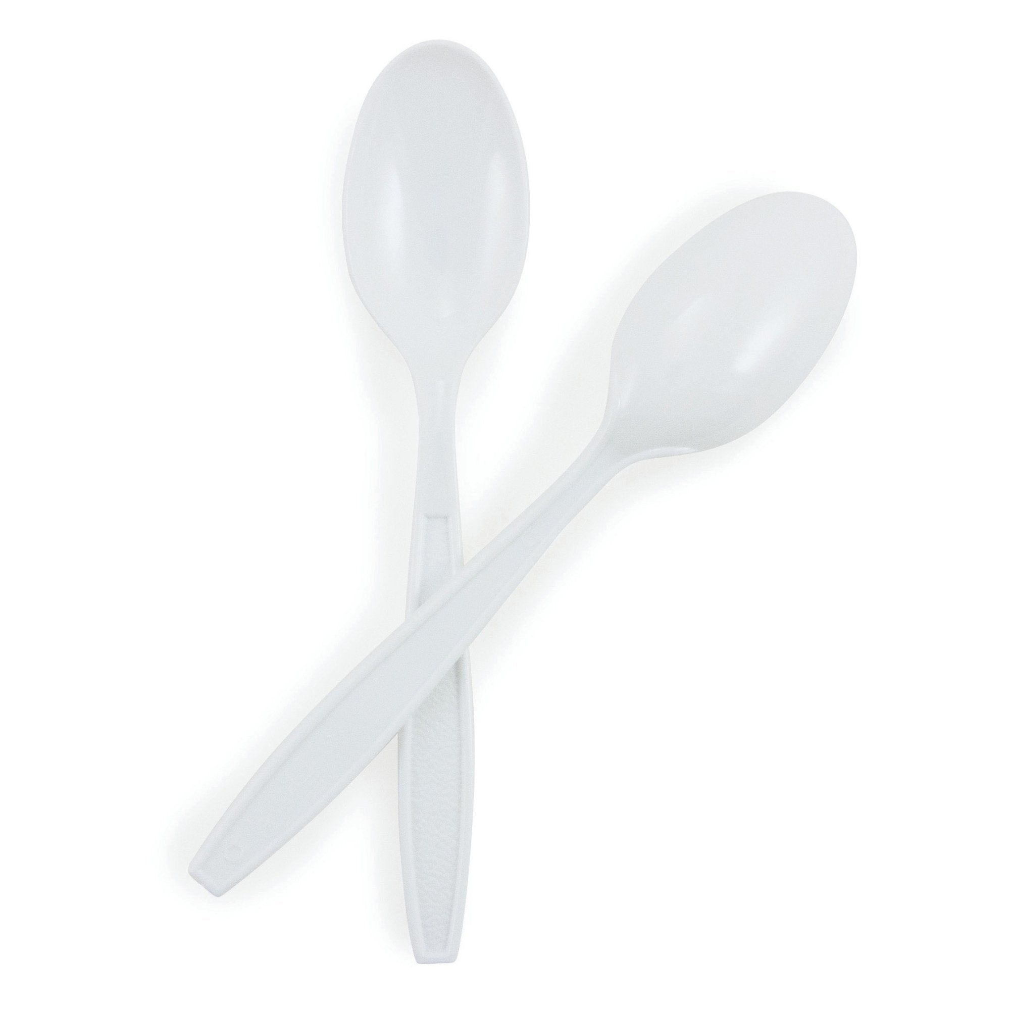 McKesson Polypropylene Spoon, White-Spoon McKesson Heavy Weight White Polypropylene