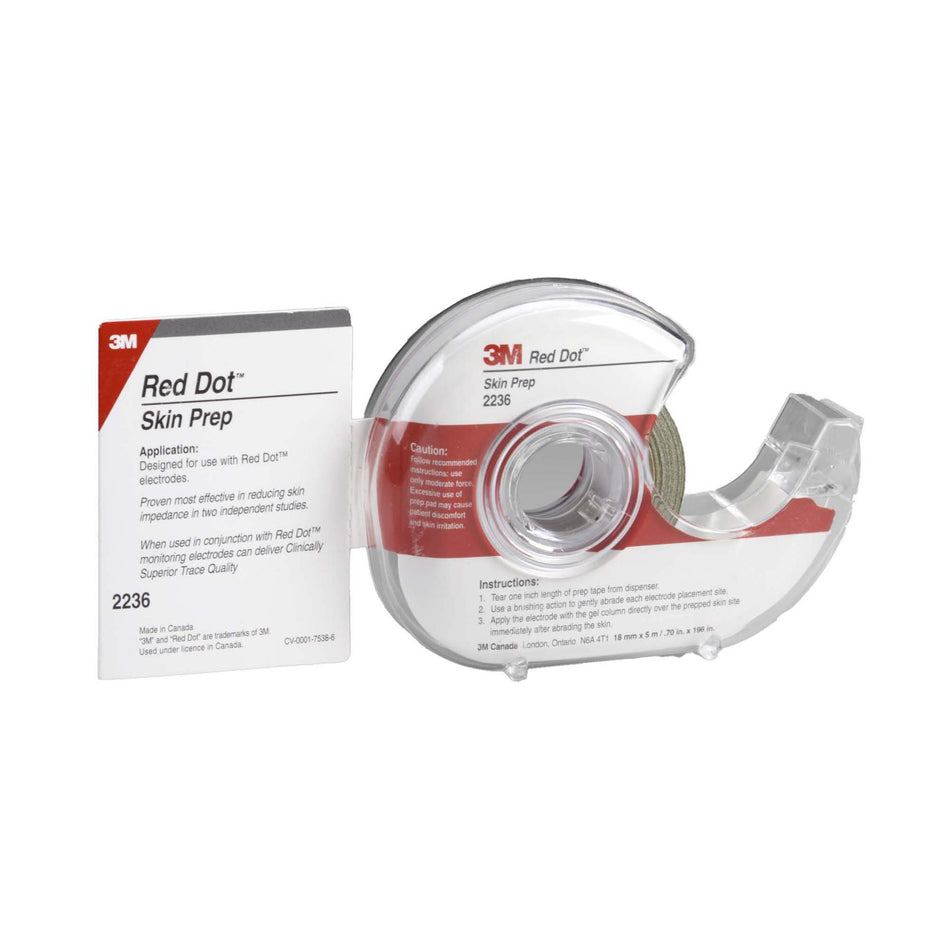 Red Dot Trace Prep Abrader Tape-Electrode Skin Prep Abrader Tape Red Dot Tape Dispenser NonSterile