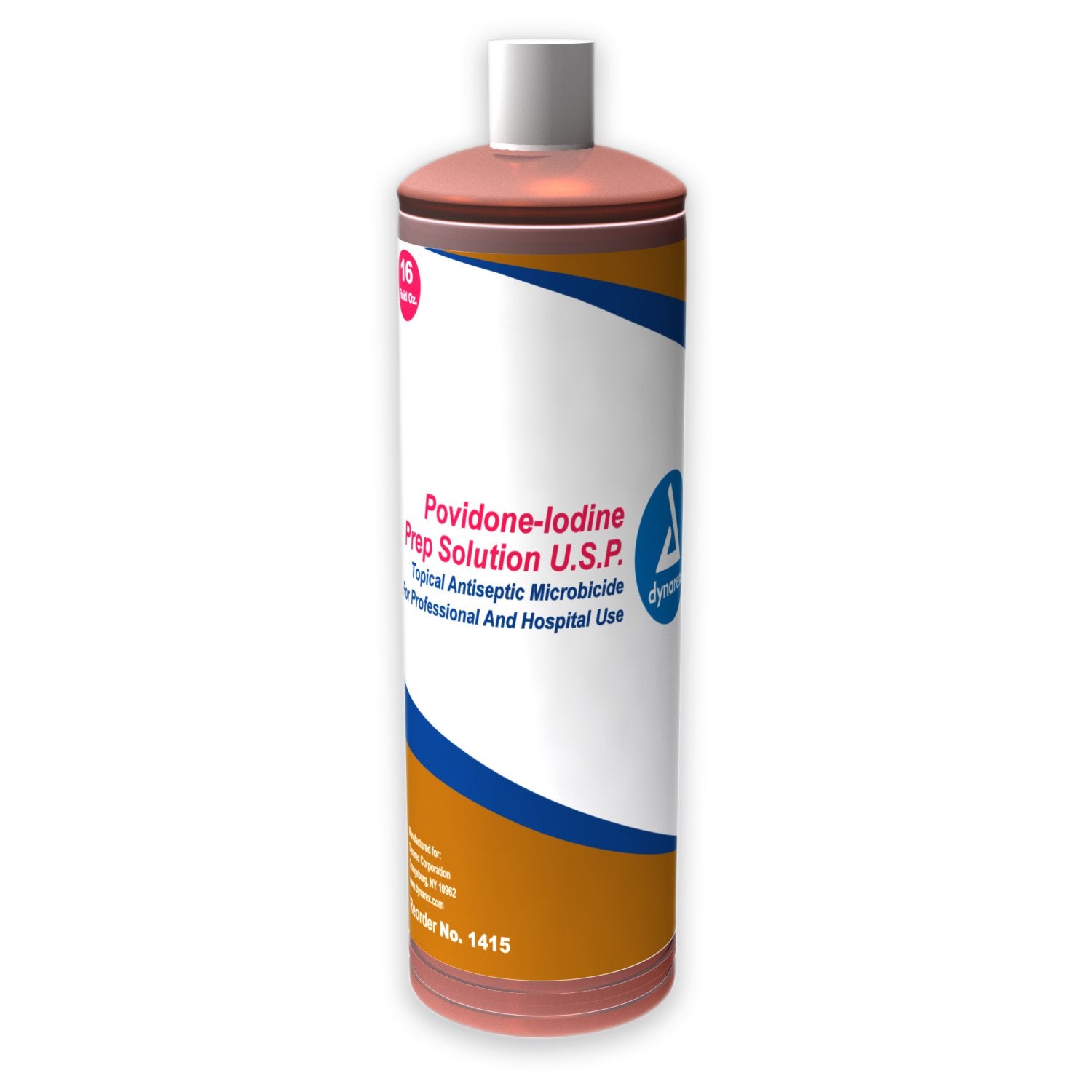 dynarex� Prep Solution-Skin Prep Solution Dynarex 16 oz. Bottle 10% Strength Povidone-Iodine NonSterile