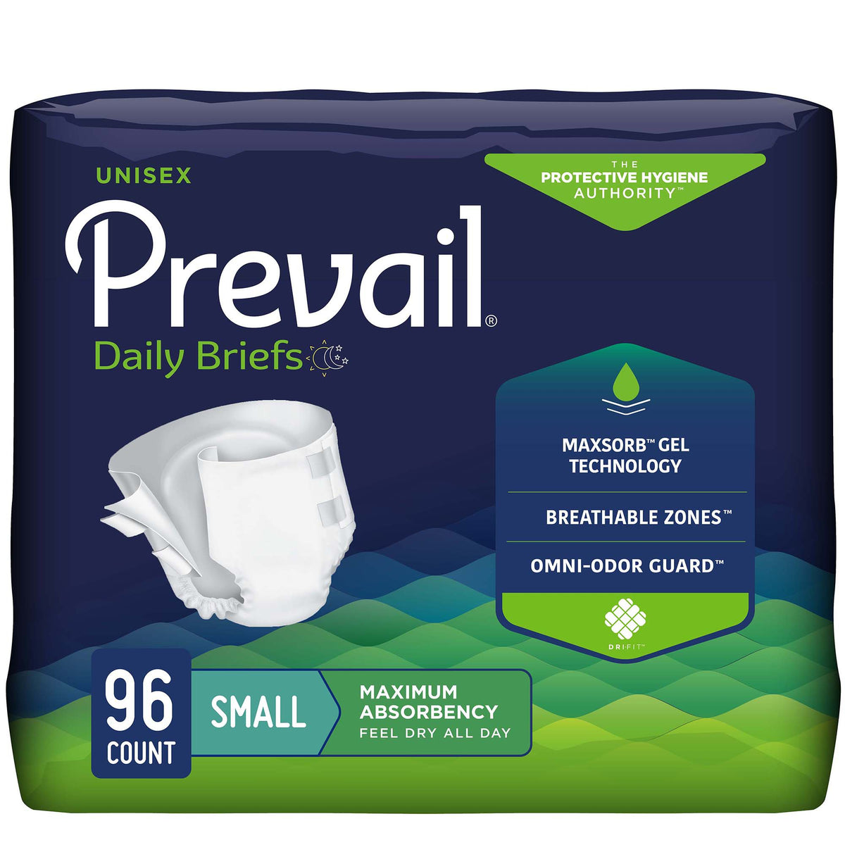 Prevail® Maximum Incontinence Brief, Small - Incontinence>Adult Briefs and Protective Undergarments - First Quality Produc...