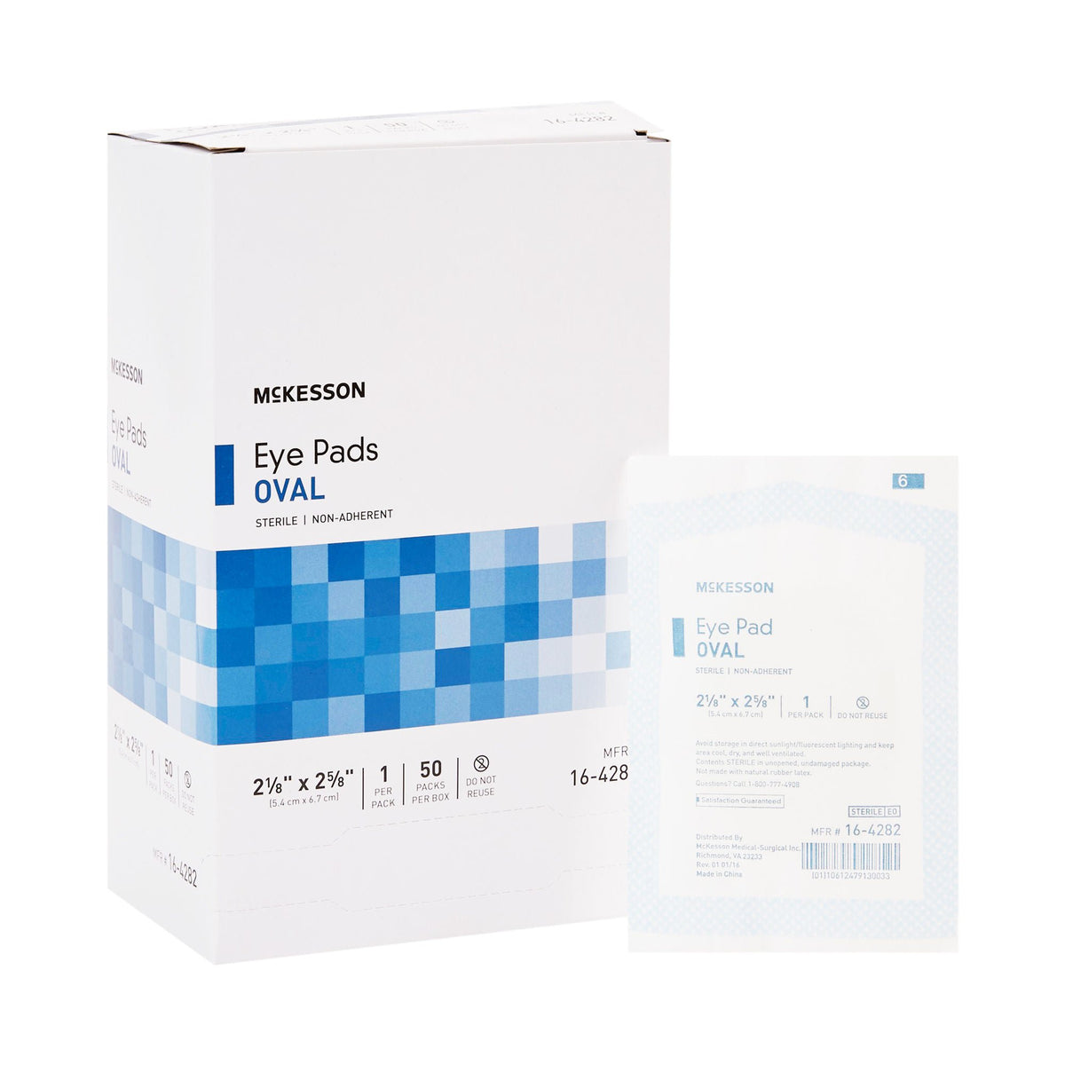 McKesson Eye Pad, 2-1/8 x 2-5/8 Inch - Wound Care>General Wound Care>General Purpose Dressings>Gauze Dressings - McKesson...
