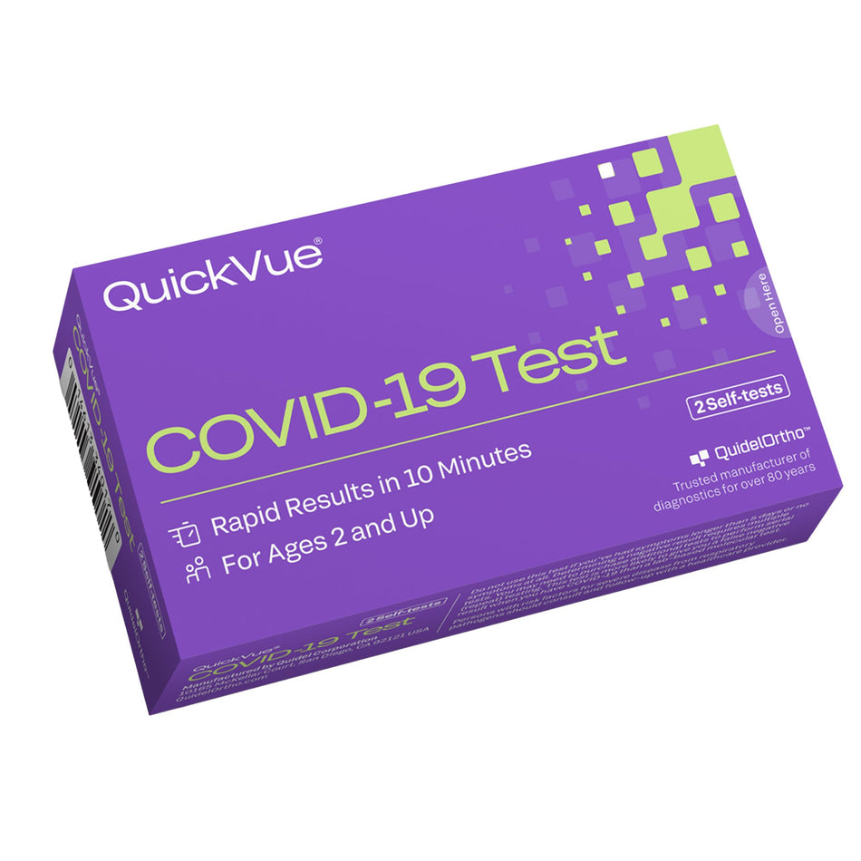 QuickVue® At-Home Over-the-Counter COVID-19 Test Kit, Two Tests - Clinical Laboratory>Test Kits - Quidel