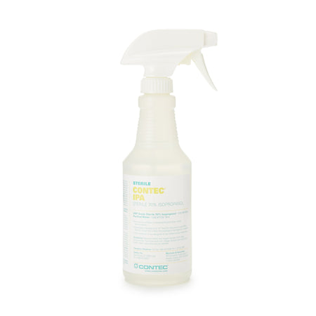 Contec Isopropyl Alcohol Surface Disinfectant Spray, 16 oz.-Contec Sterile 70% IPA Surface Disinfectant Cleaner Alcohol Based Trigger Spray Liquid 16 oz. Bottle Alcohol Scent Sterile