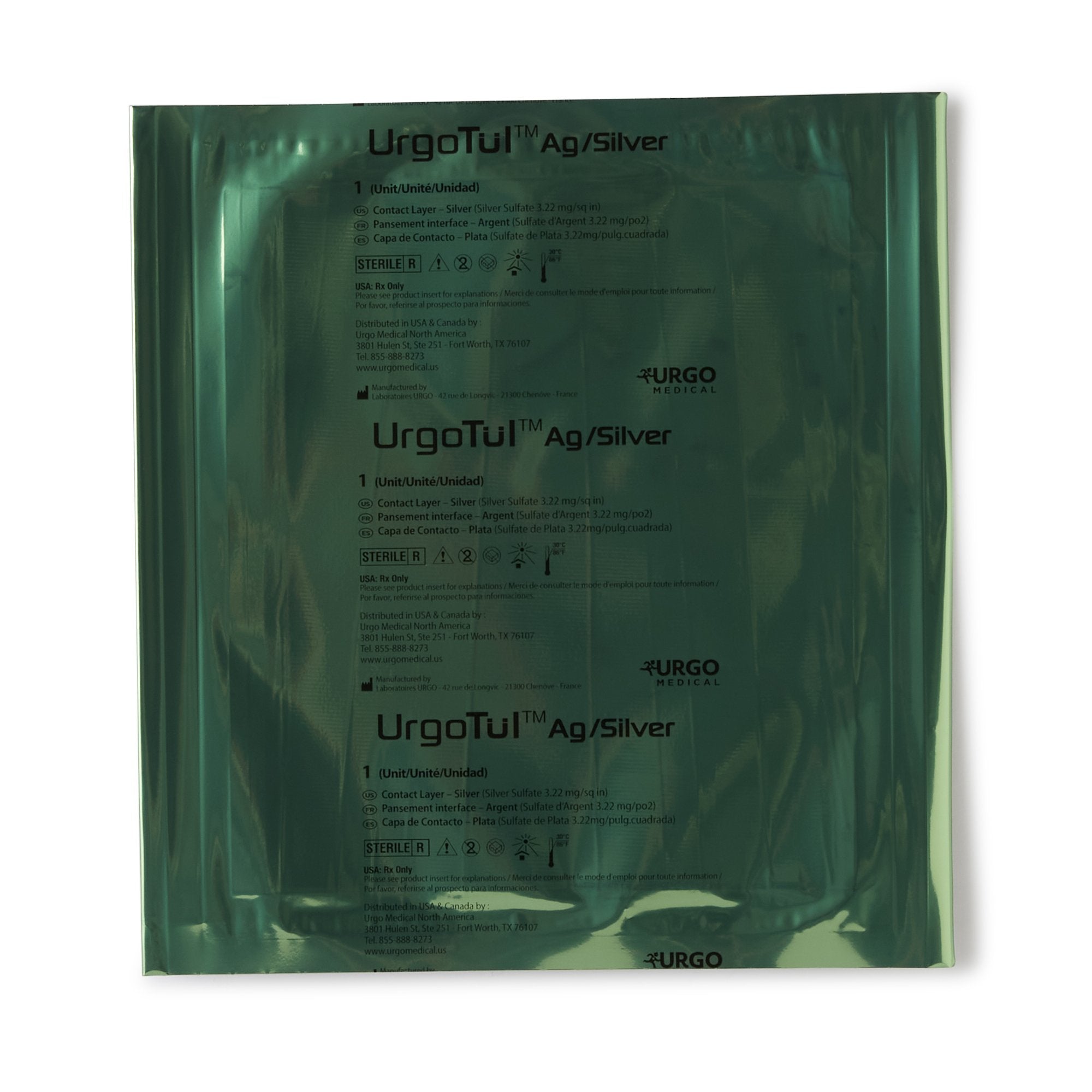 Restore Silver Wound Contact Layer Dressing, 6 x 8 Inch-Silver Wound Contact Layer Dressing UrgoTulAG/Silver 6 X 8 Inch Rectangle Sterile