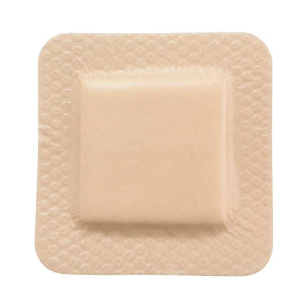McKesson Lite Silicone Gel Adhesive with Border Thin Silicone Foam Dressing, 4 x 4 Inch-Thin Foam Dressing McKesson Lite 4 X 4 Inch With Border Film Backing Silicone Gel Adhesive Square Sterile