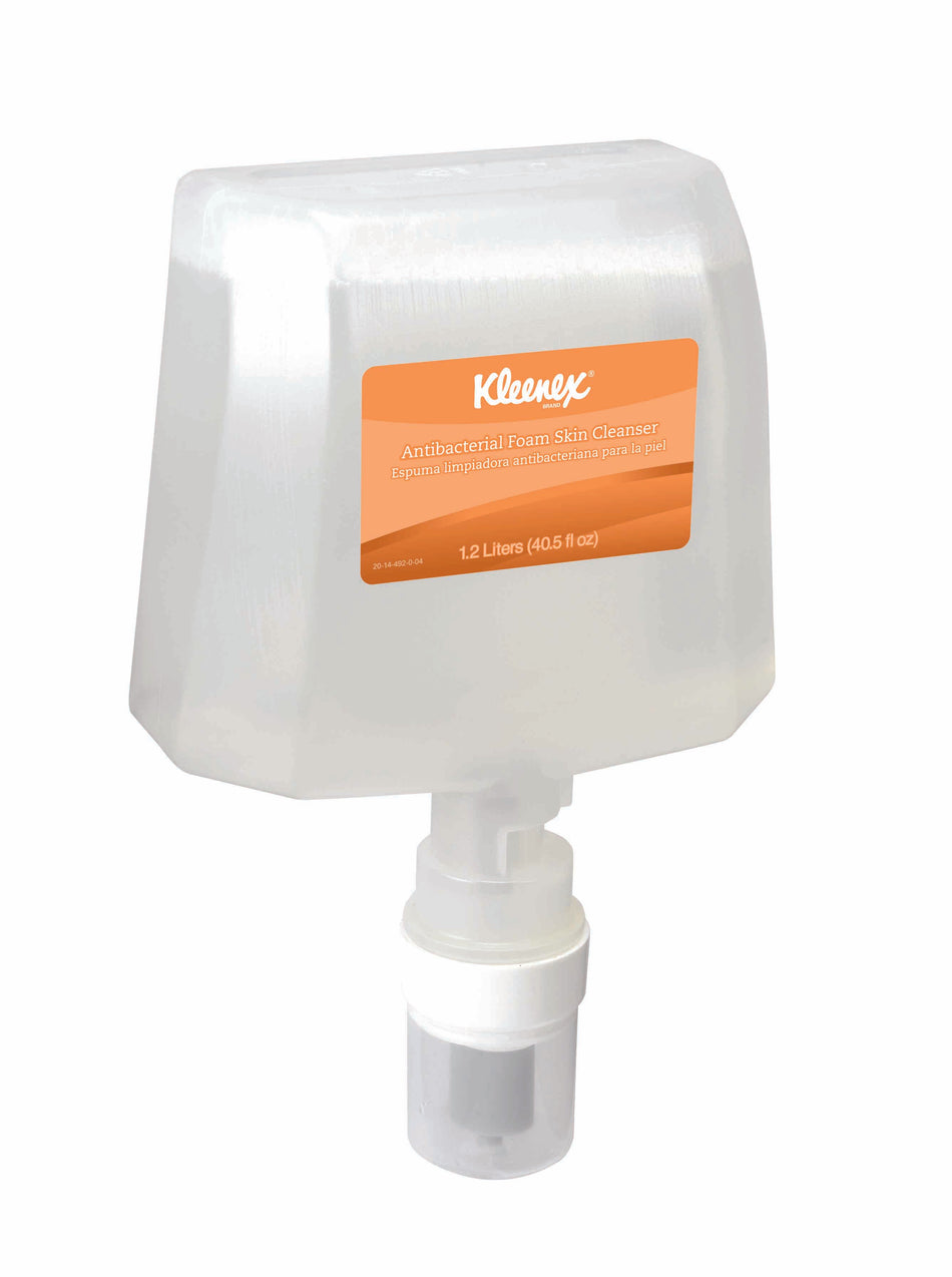Kleenex Antimicrobial Soap 1200 mL Dispenser Refill Bottle-"Antimicrobial Soap Scott Control Foaming 1,200 mL Dispenser Refill Bottle Fruit Scent"