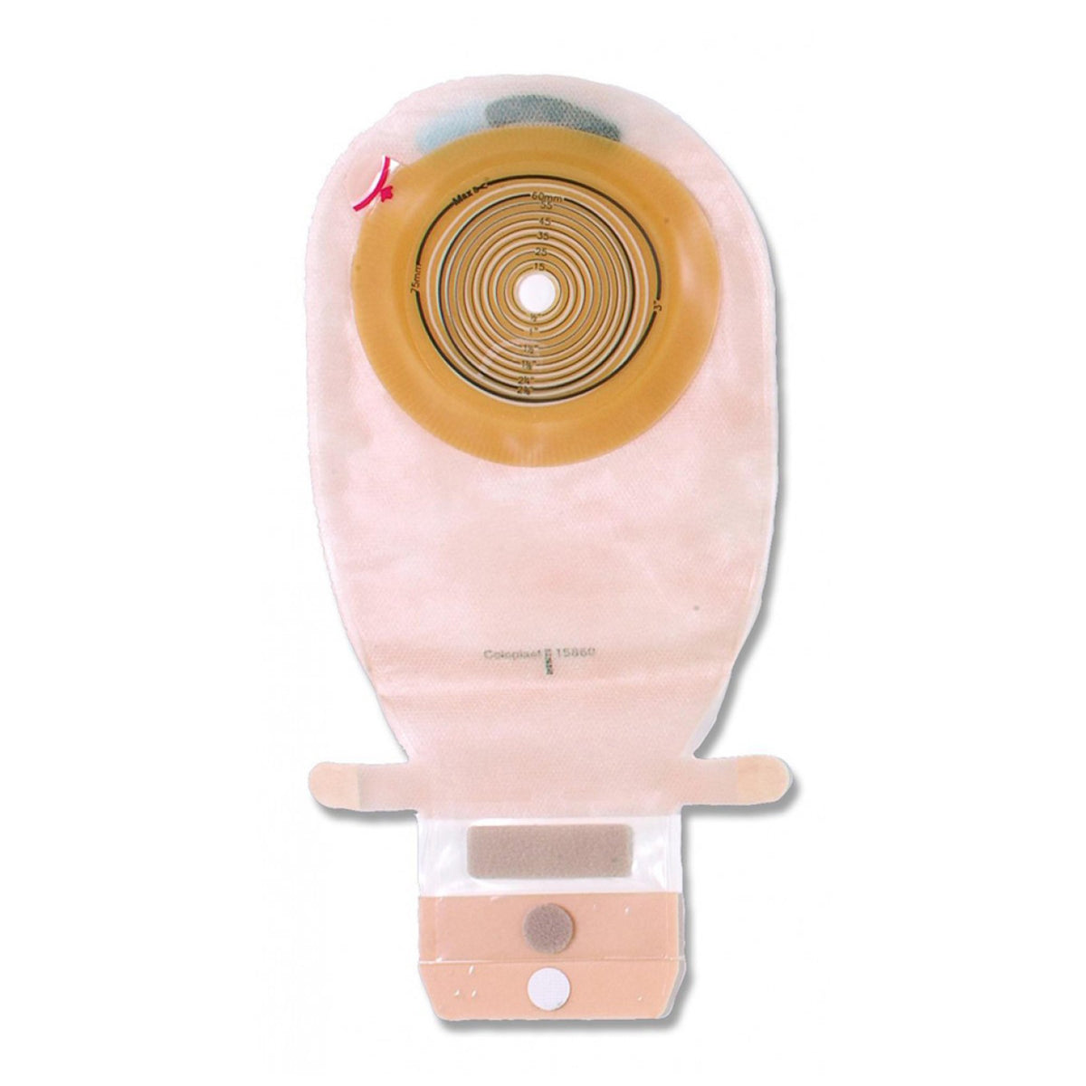 Assura EasiClose Two-Piece Drainable Opaque Filtered Ostomy Pouch, 11 Inch Length-"Ostomy Pouch Assura EasiClose Two-Piece System 11-1/2 Inch Length, Maxi Drainable"