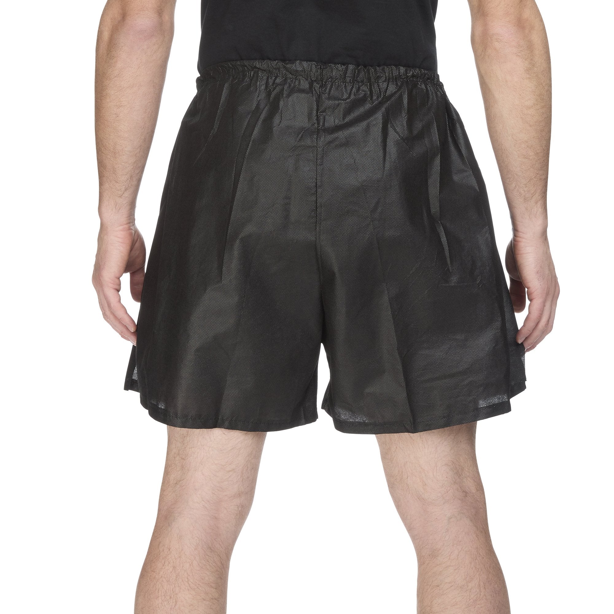 Reflections Exam Shorts, Large/X-Large-Exam Shorts Reflections Large / X-Large Black Spunbond Polypropylene Adult Disposable