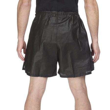 Reflections Exam Shorts, Large/X-Large-Exam Shorts Reflections Large / X-Large Black Spunbond Polypropylene Adult Disposable