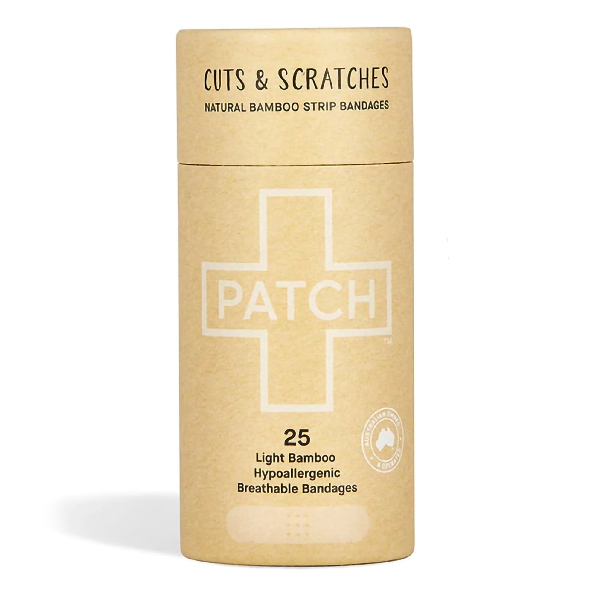 Patch Tan Adhesive Strip, 3/4 x 3 Inch-Adhesive Strip Patch 3/4 X 3 Inch Bamboo Rectangle Tan Sterile