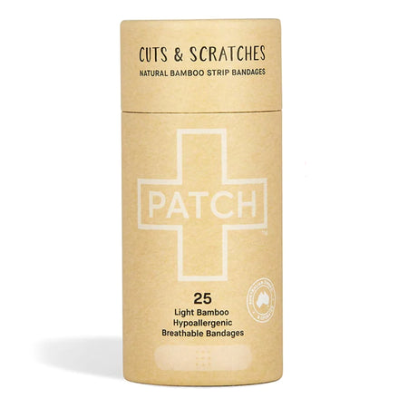 Patch Tan Adhesive Strip, 3/4 x 3 Inch-Adhesive Strip Patch 3/4 X 3 Inch Bamboo Rectangle Tan Sterile