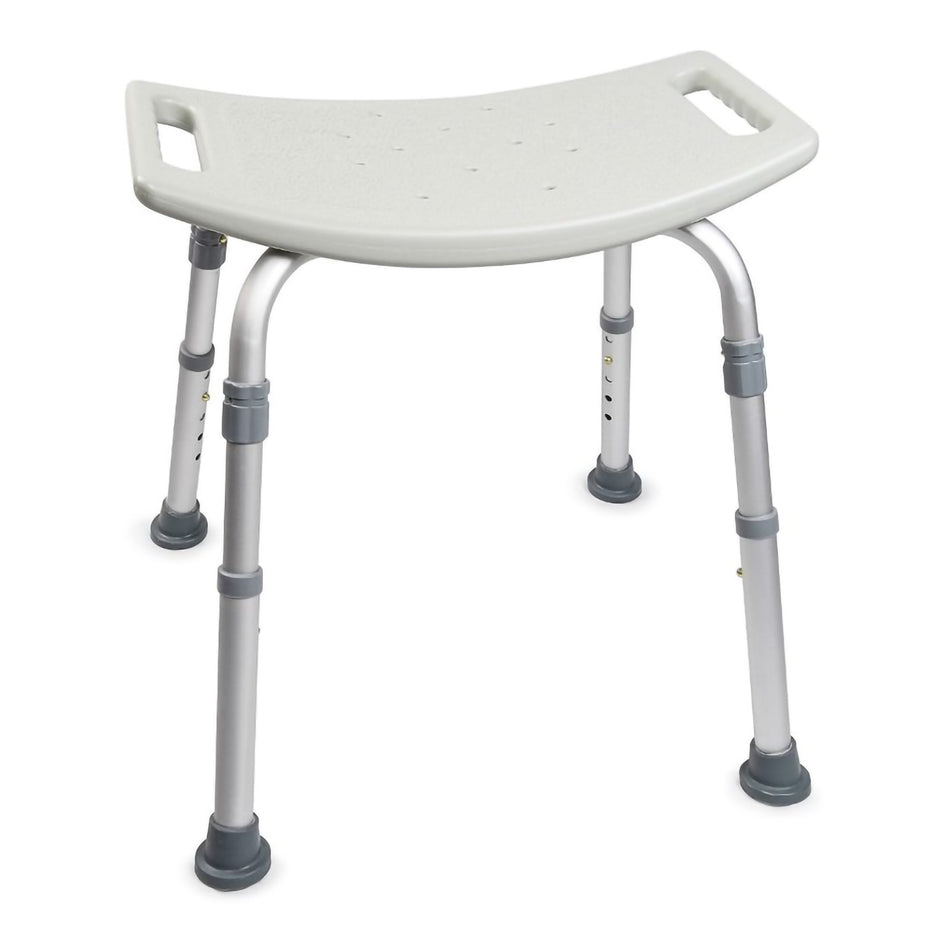 McKesson Aluminum Transfer Bench-Bath Bench McKesson Without Arms Aluminum Frame Without Backrest 19-1/4 Inch Seat Width 300 lbs. Weight Capacity