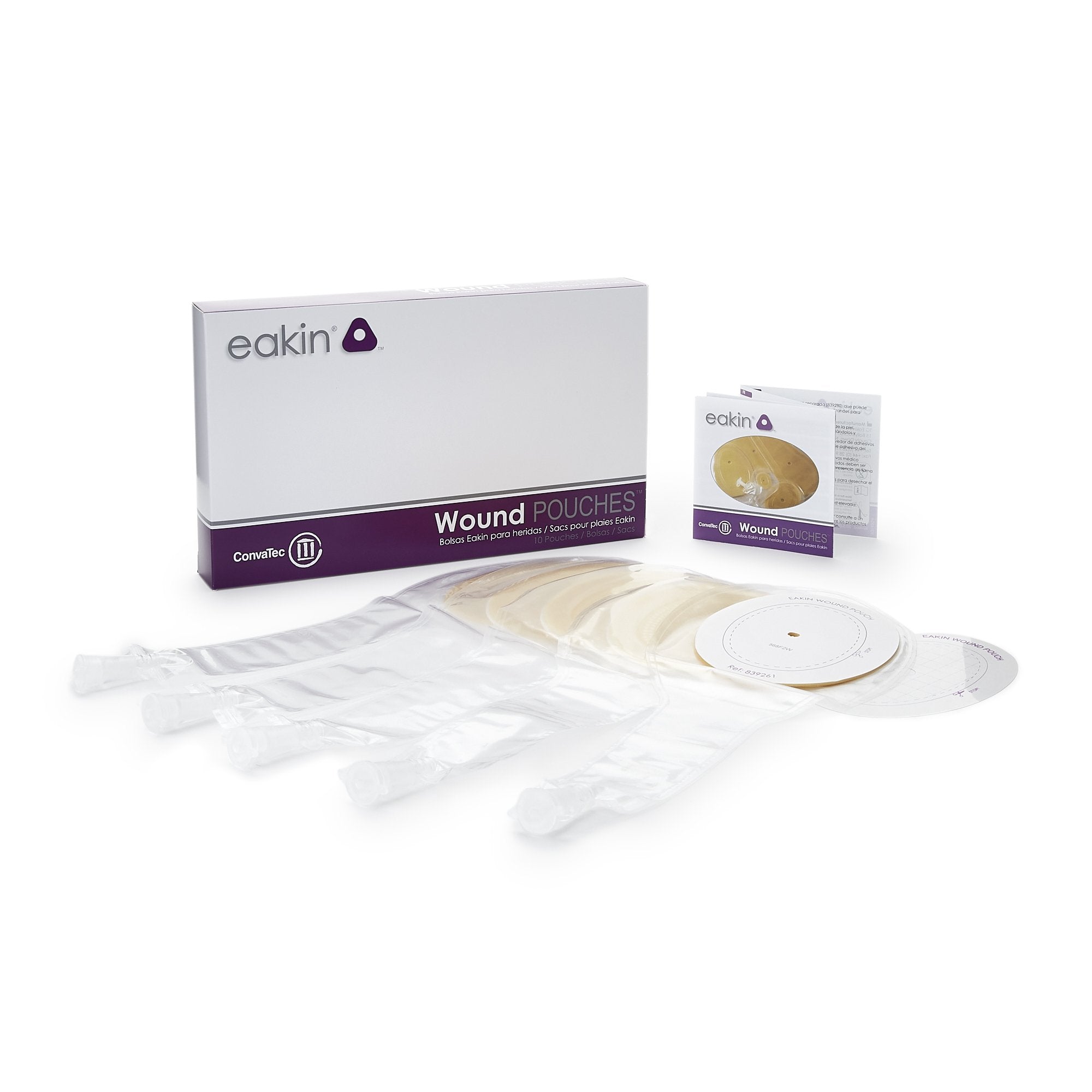 Eakin Fistula and Wound Drainage Pouch, 3 x 4-3/10 Inch-Fistula / Wound Drainage Pouch Eakin
