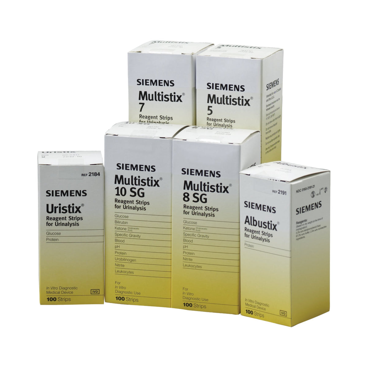 Multistix Urinalysis Reagent Strips, Blood, Glucose, Ketone, Leucocytes, Nitrite, Protein, pH and Specific Gravity tests-"Urinalysis Reagent Multistix Blood, Glucose, Ketone, Leucocytes, Nitrite, Protein, pH and Specific Gravity For Urinalysis"