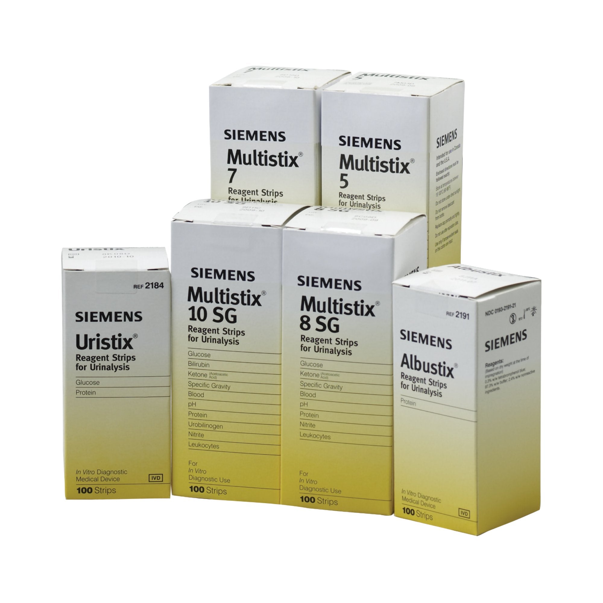 Multistix Urinalysis Reagent Strips, Blood, Glucose, Ketone, Leucocytes, Nitrite, Protein, pH and Specific Gravity tests-"Urinalysis Reagent Multistix Blood, Glucose, Ketone, Leucocytes, Nitrite, Protein, pH and Specific Gravity For Urinalysis"