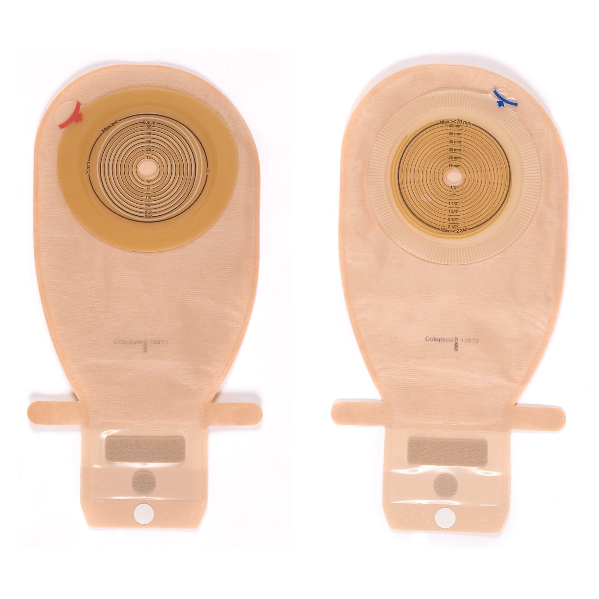 Assura One-Piece Drainable Opaque Colostomy Pouch, 11 Inch Length, 3/8 to 2 Inch Stoma-"Colostomy Pouch Assura One-Piece System 11-1/2 Inch Length Flat, Trim to Fit 3/8 to 2-1/4 Inch Stoma Drainable"
