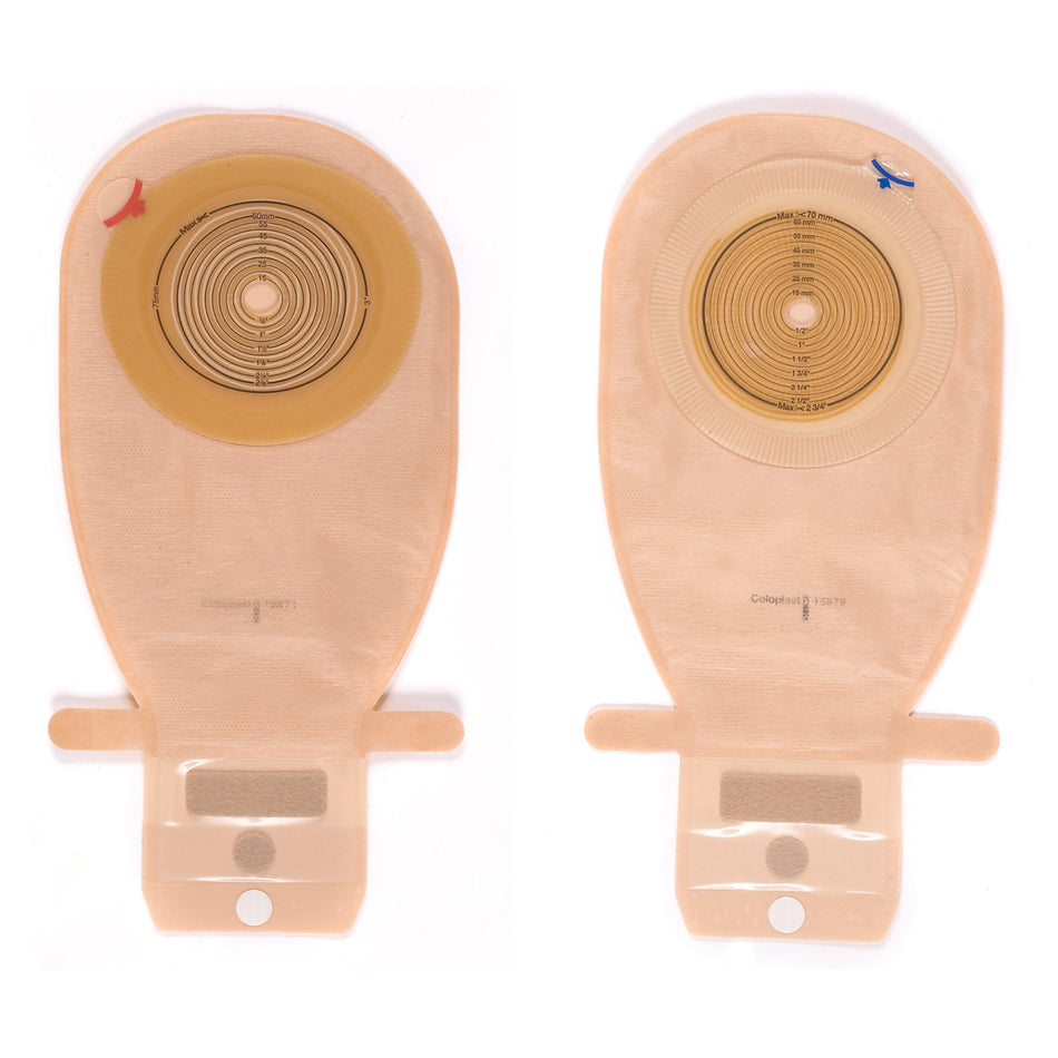 Assura One-Piece Drainable Opaque Colostomy Pouch, 11 Inch Length, 3/8 to 2 Inch Stoma-"Colostomy Pouch Assura One-Piece System 11-1/2 Inch Length Flat, Trim to Fit 3/8 to 2-1/4 Inch Stoma Drainable"