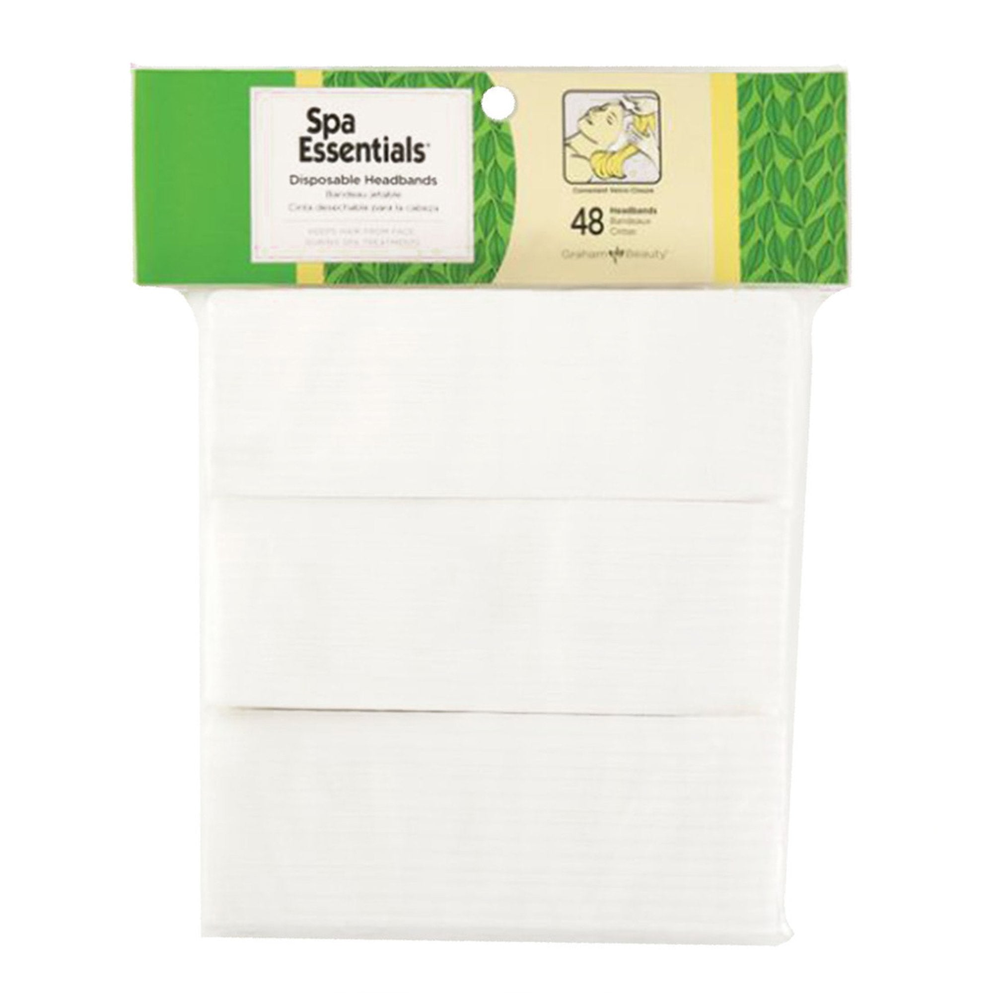 Spa Essentials Headband-Headband Spa Essentials White One Size Fits Most