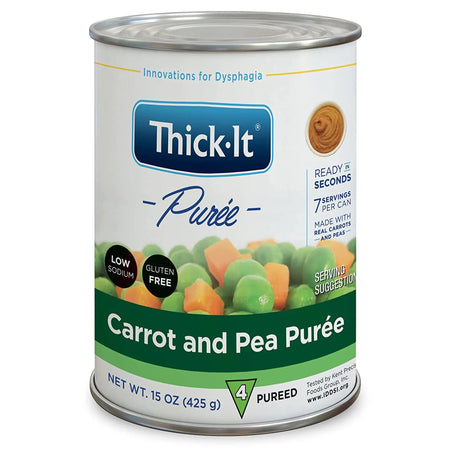 Thick-It Carrot and Pea Pure Thickened Food, 15-ounce Can-Thickened Food Thick-It 15 oz. Can Carrot and Pea Flavor Puree IDDSI Level 4 Extremely Thick/Pureed