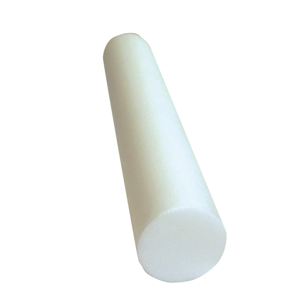 CanDo� Round Foam Roller, 6 x 36 Inch-CanDo� Round Therapy Foam Roller White Polyethylene Foam 6 X 36 Inch