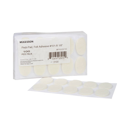 McKesson Pedi-Pad Protective Pad, Size 101 Regular-Protective Pad McKesson Pedi-Pad Size 101-Regular Adhesive Foot