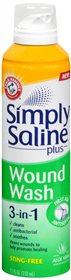 Simply Saline Plus Wound Wash-Wound Cleanser Simply Saline Plus Wound Wash 7.1 oz. Spray Can Sterile Antiseptic