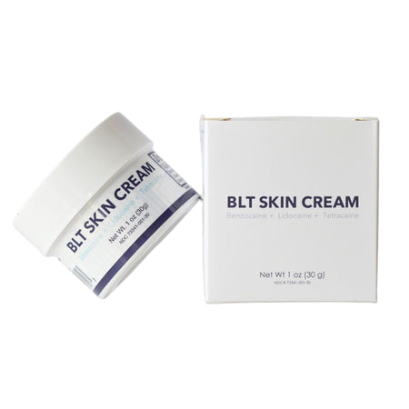 BLT Skin Cream Benzocaine / Lidocaine / Tetracaine Cream-Topical Anesthetic BLT Skin Cream 20 - 4 - 1% Strength Benzocaine / Lidocaine / Tetracaine Cream 1 oz.