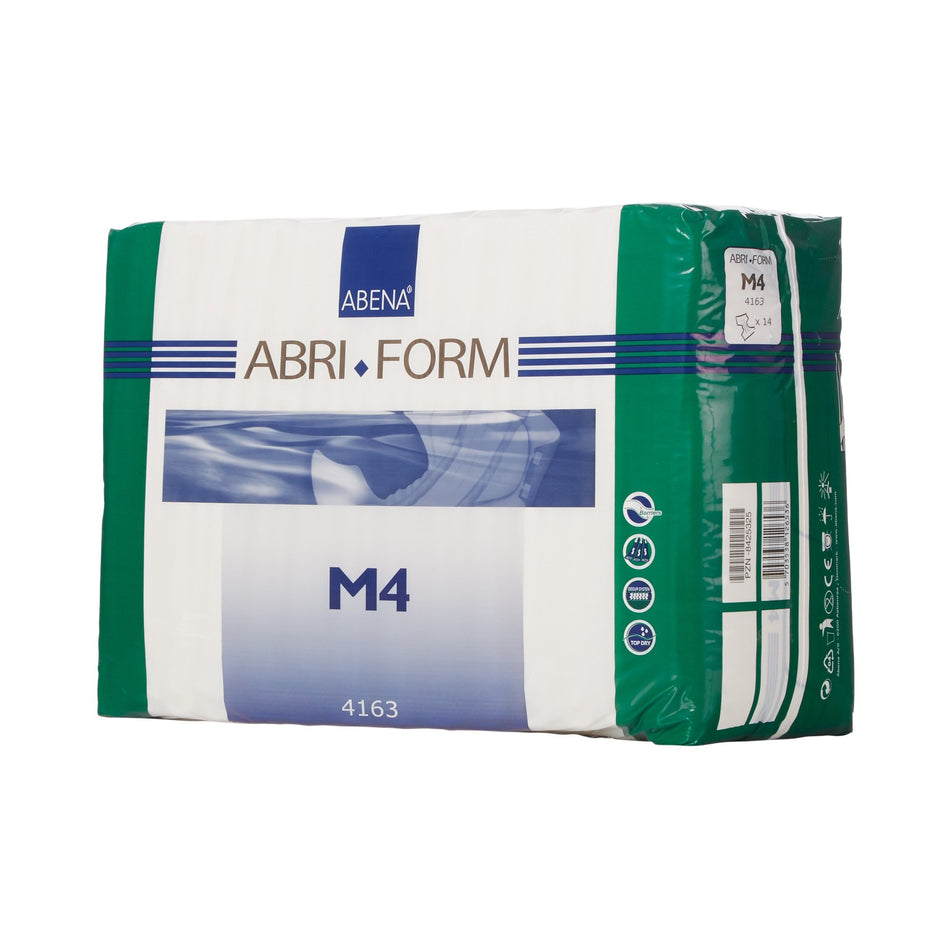 Abri-Form Comfort M4 Incontinence Brief, Medium-Unisex Adult Incontinence Brief Abri-Form Comfort M4 Medium Disposable Heavy Absorbency