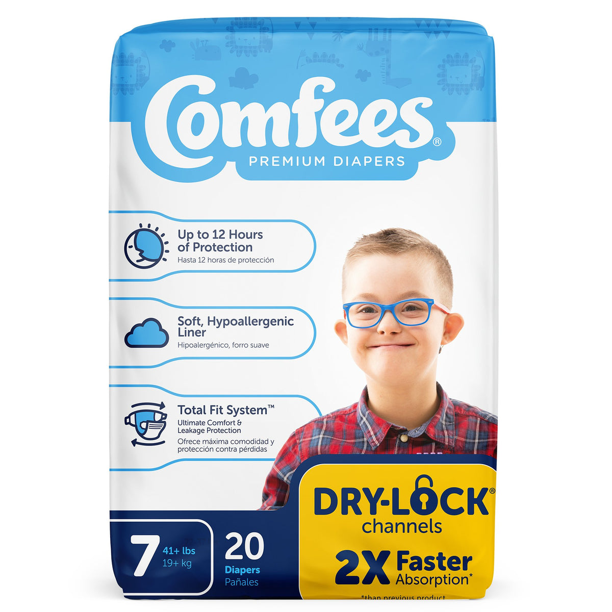 Attends Comfees Premium Baby Diapers, Moderate-Absorbent, Size 7 - Incontinence>Pediatric Diapers and Training Pants - Att...