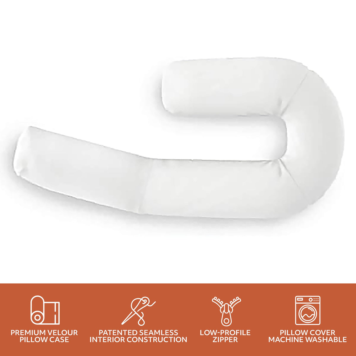 MedCline Therapeutic Body Pillow, Small, Up to 5'1"-Body Pillow Positioner MedCline� 18 W X 45 D X 5 H Inch Foam Freestanding