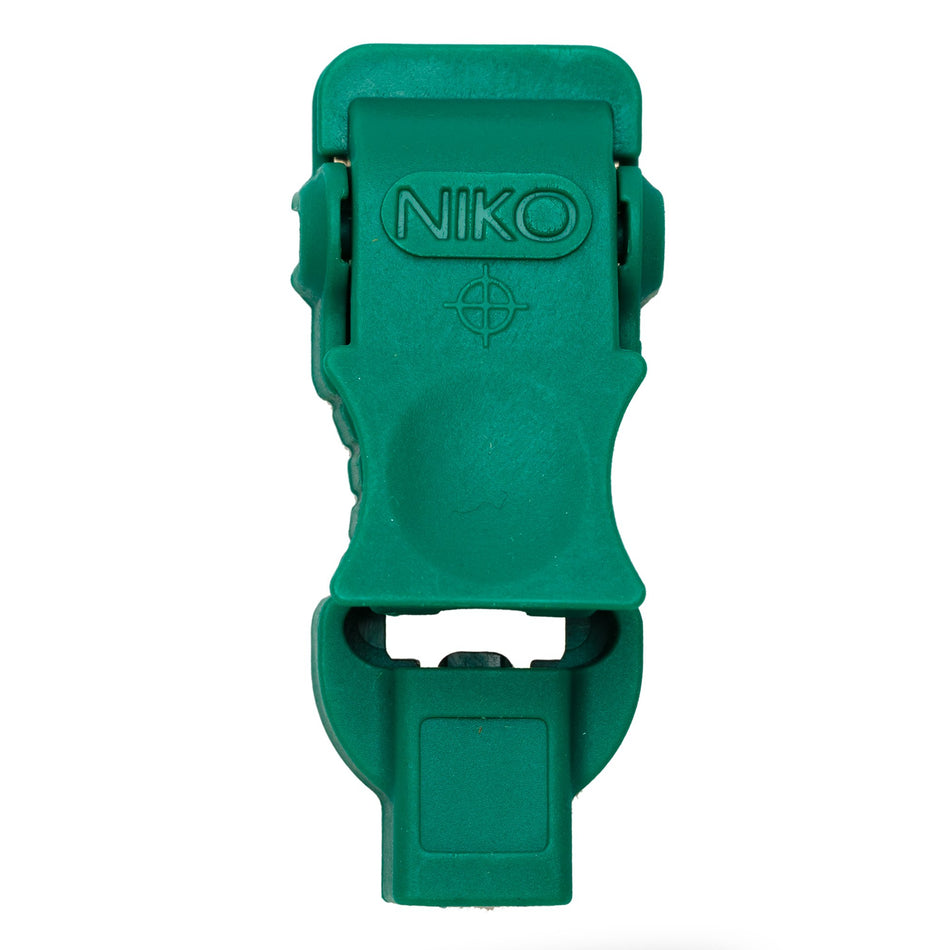 Nikoclip ECG Clip-"Diagnostic Adapter Clip Nikoclip Green, Flat, Wide-Bodied, Plastic Nikotab System"
