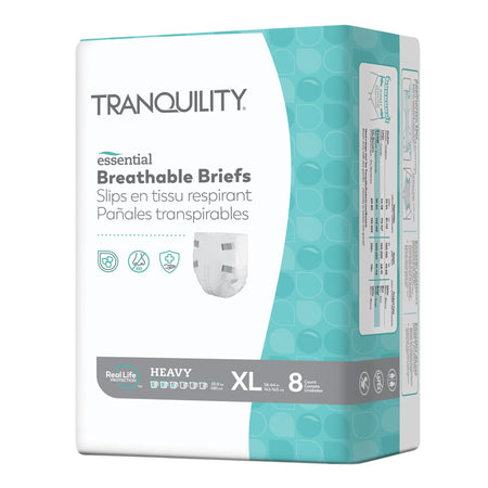 Tranquility Essential Heavy Incontinence Brief, Extra Large-Unisex Adult Incontinence Brief Tranquility Essential X-Large Disposable Heavy Absorbency