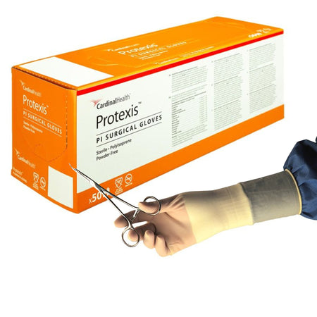 Protexis PI Polyisoprene Surgical Glove, Size 6, Ivory-Surgical Glove Protexis PI Size 6 Sterile Polyisoprene Standard Cuff Length Smooth Ivory Chemo Tested
