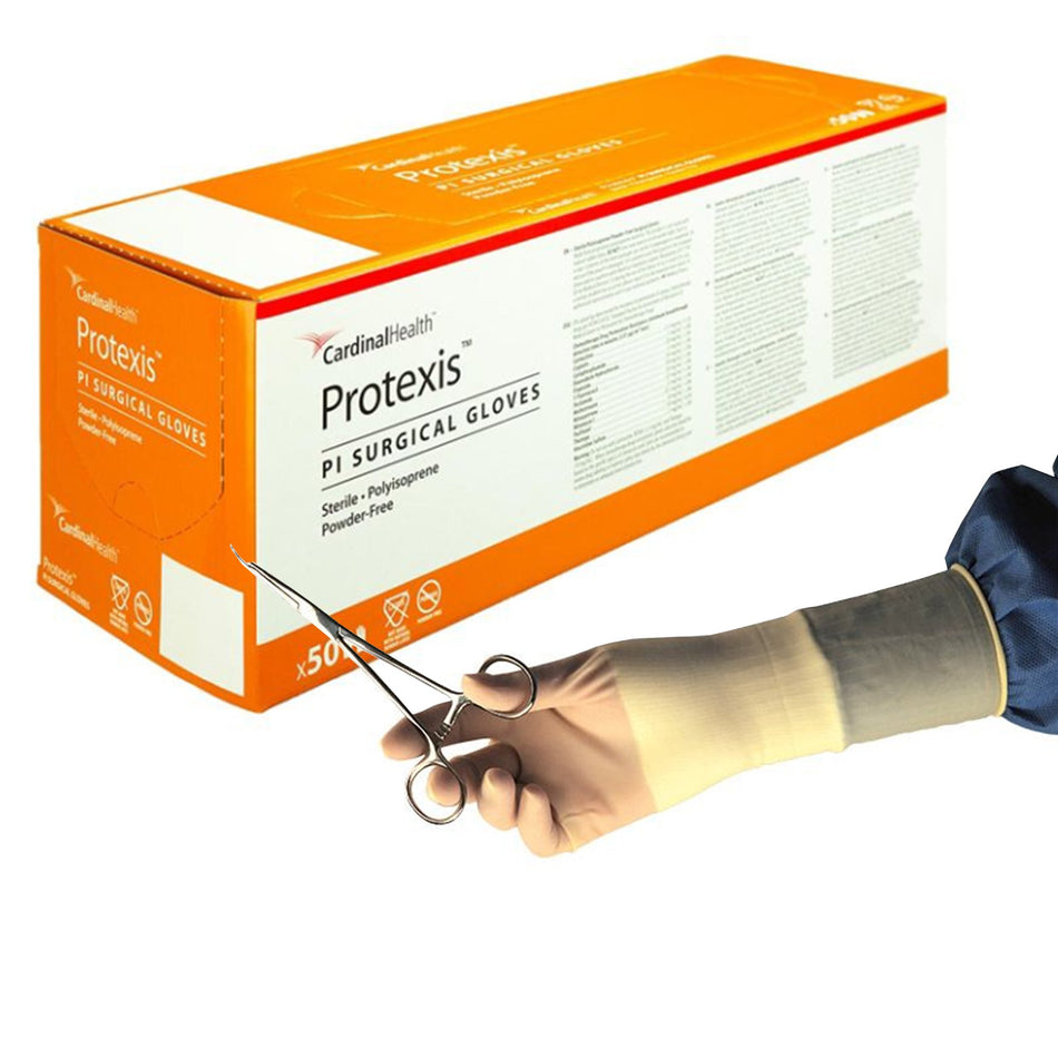 Protexis PI Polyisoprene Surgical Glove, Size 6, Ivory-Surgical Glove Protexis PI Size 6 Sterile Polyisoprene Standard Cuff Length Smooth Ivory Chemo Tested