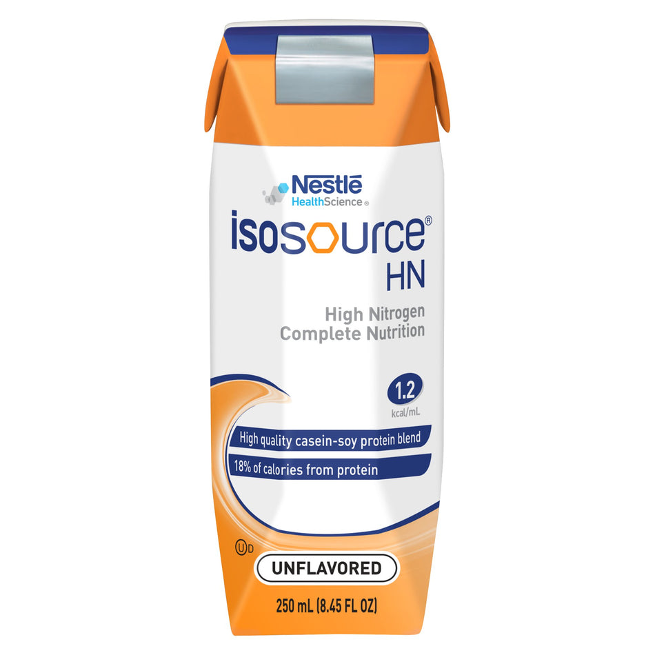 Isosource� HN Tube Feeding Formula, 8.45 oz. Carton-Tube Feeding Formula Isosource� HN Unflavored Liquid 250 mL Carton