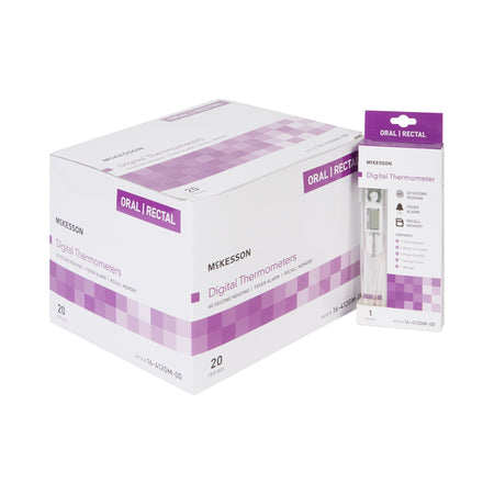 McKesson Digital Thermometer-Digital Stick Thermometer McKesson Oral / Rectal / Axillary Probe Handheld