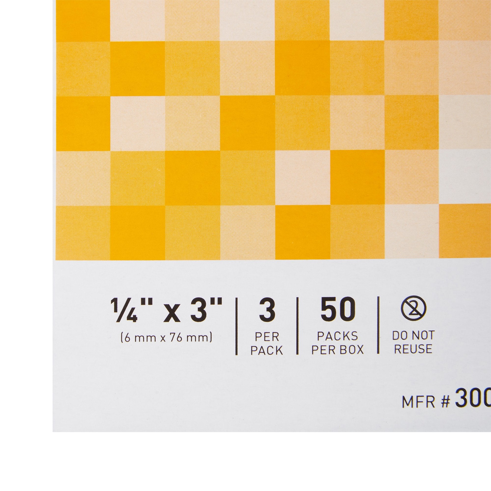 McKesson Non-Reinforced Skin Closure Strip, 1/4 x 3 Inch-Skin Closure Strip McKesson 1/4 X 3 Inch Nonwoven Material Flexible Strip Tan
