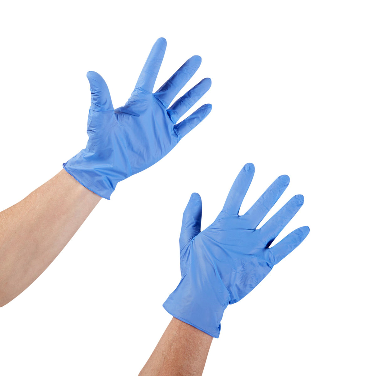 McKesson Confiderm 3.5C Nitrile Exam Glove, Extra Large, Blue-Exam Glove McKesson Confiderm 3.5C X-Large NonSterile Nitrile Standard Cuff Length Textured Fingertips Blue Chemo Tested