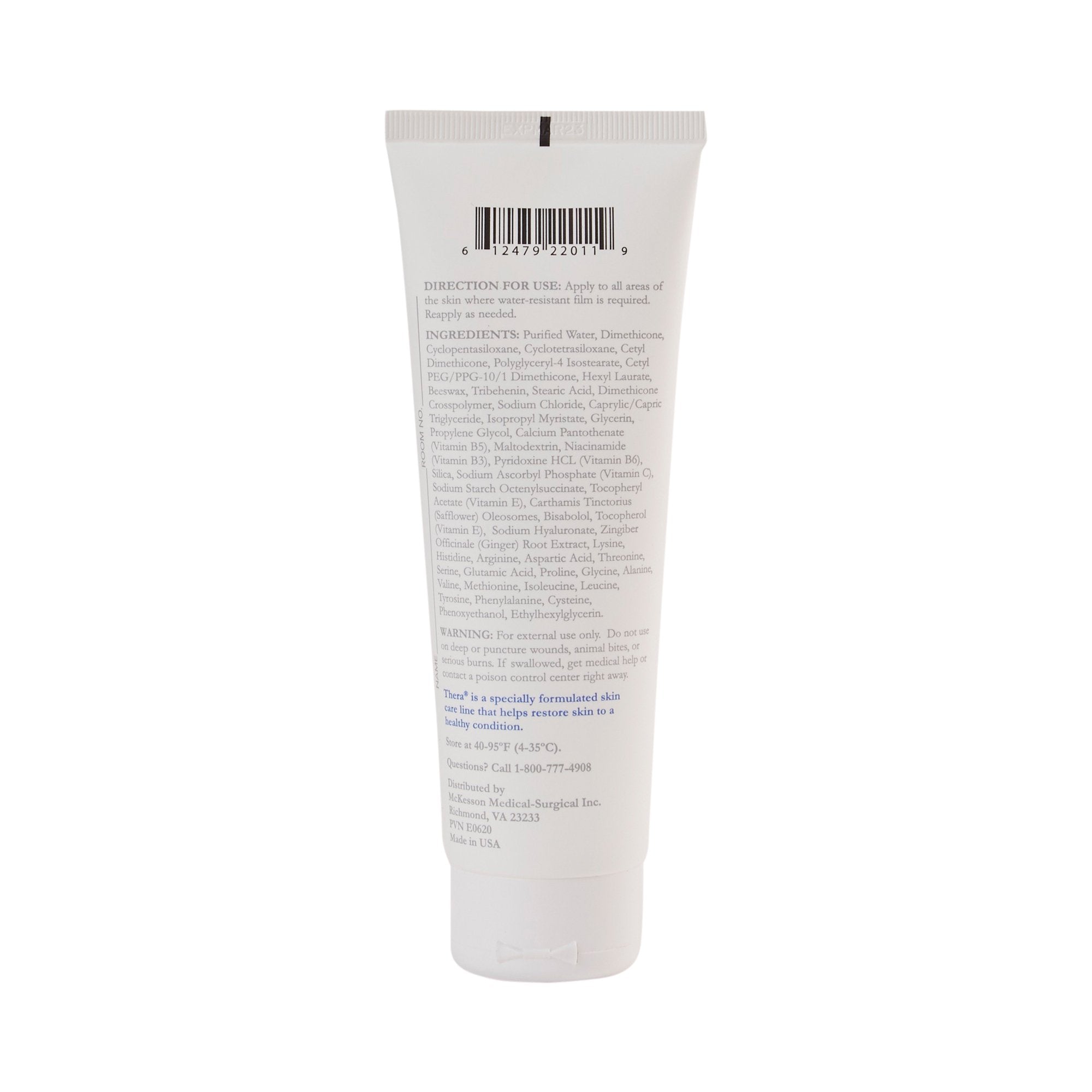 McKesson Thera Silicone Skin Guard-Skin Protectant Thera Silicone Skin Guard 4 oz. Tube Unscented Cream