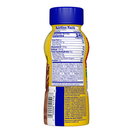 Carnation Breakfast Essentials Chocolate Nutritional Drink, 8-ounce bottle-Oral Supplement Carnation Breakfast Essentials Rich Milk Chocolate Flavor Liquid 8 oz. Bottle