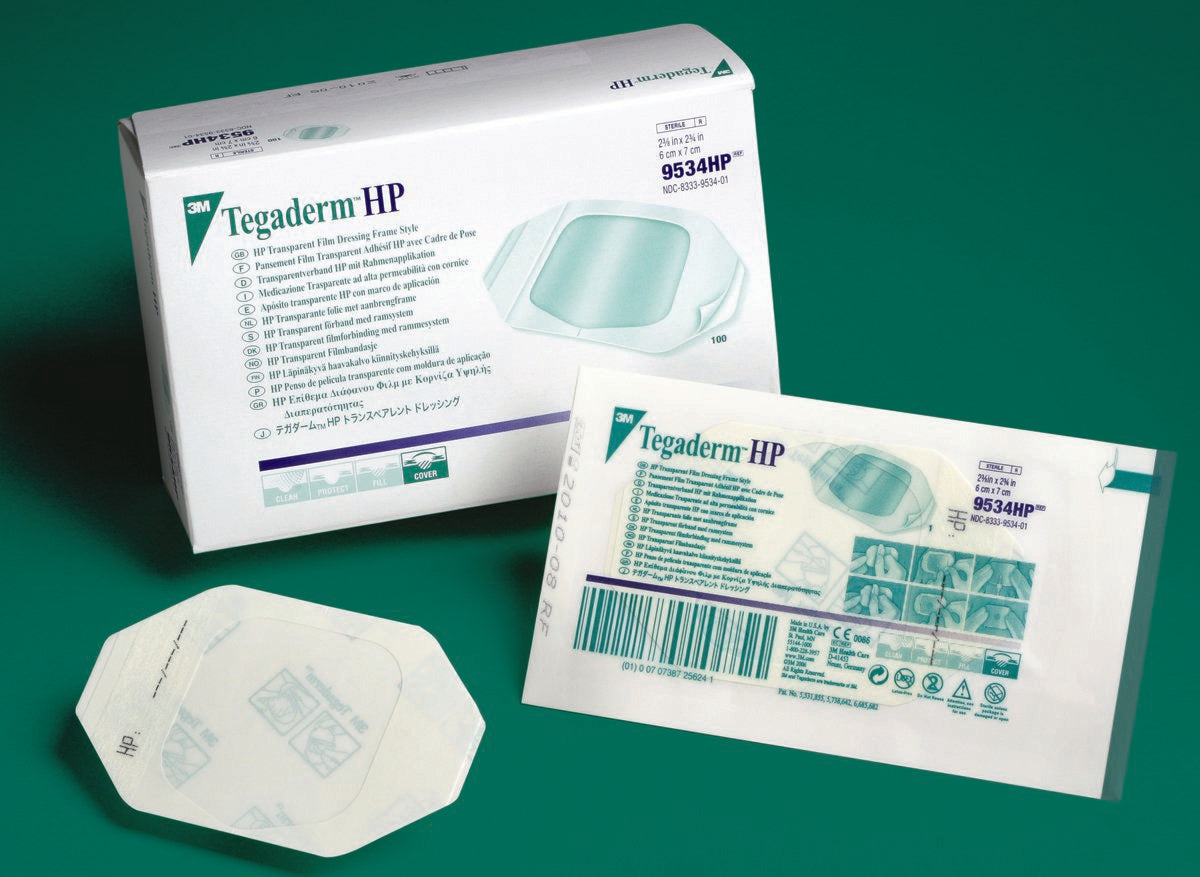3M™ Tegaderm™ HP Transparent Film Dressing, 4 x 4¾ Inch Oval - Wound Care>Advanced Wound Care>Transparent Dressings - Solv...