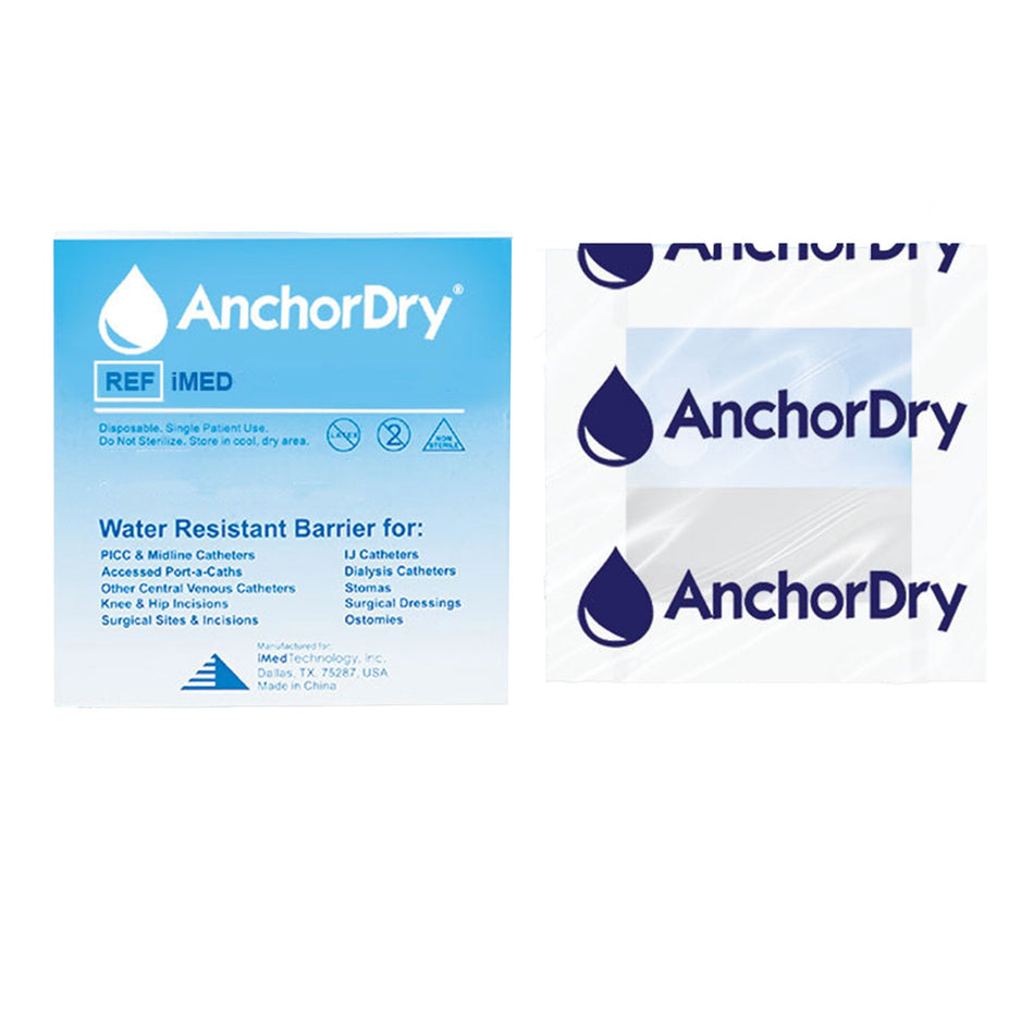IV Site Barrier Protector AnchorDry™ 7 X 7 Inch NonSterile - Wound Care>Advanced Wound Care>Composite and Cover Dressings...