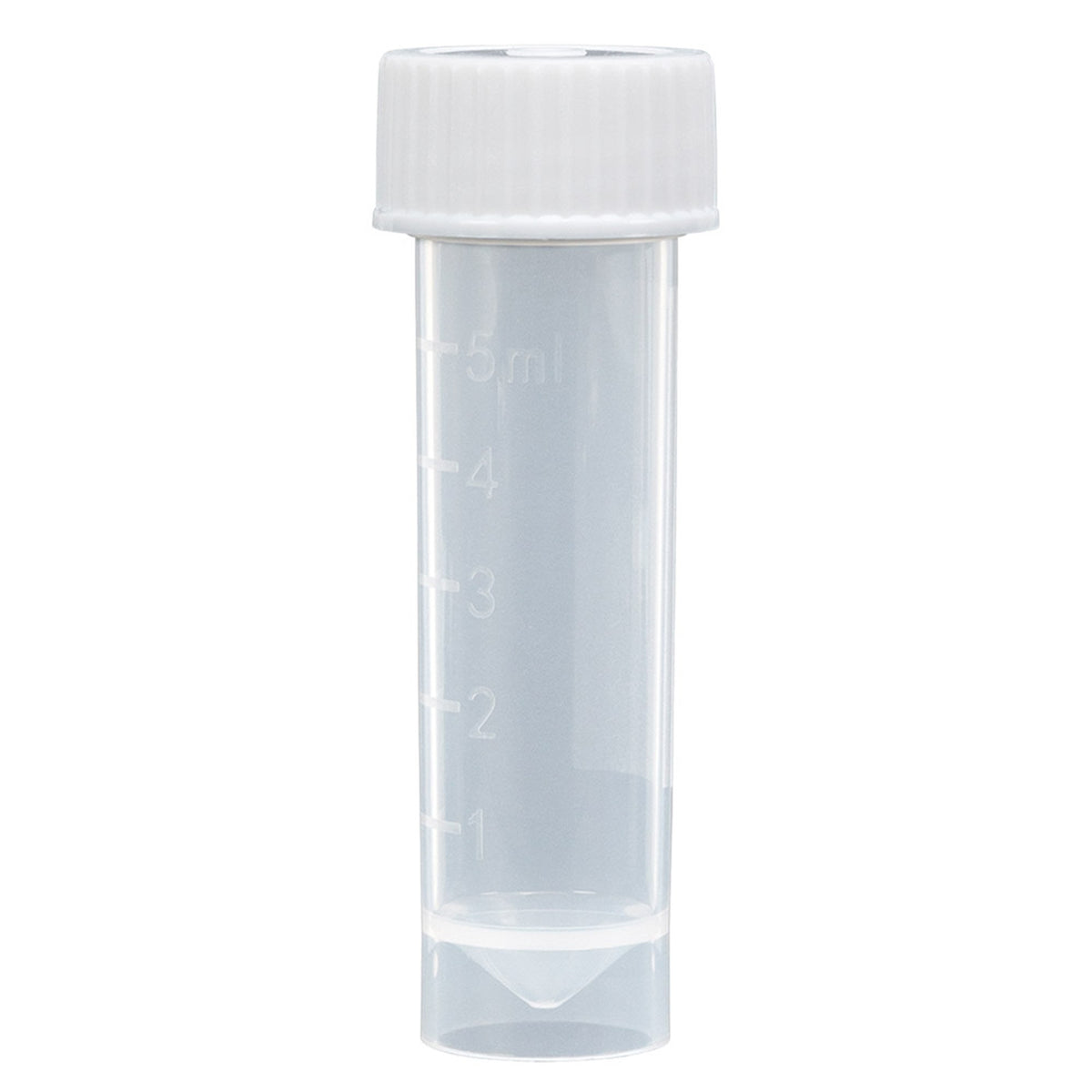 Globe Scientific Storage and/or Transport Tube, 5 mL, 16 x 56 mm-Storage and/or Transport Tube Plain 5 mL Screw Cap Polypropylene Tube