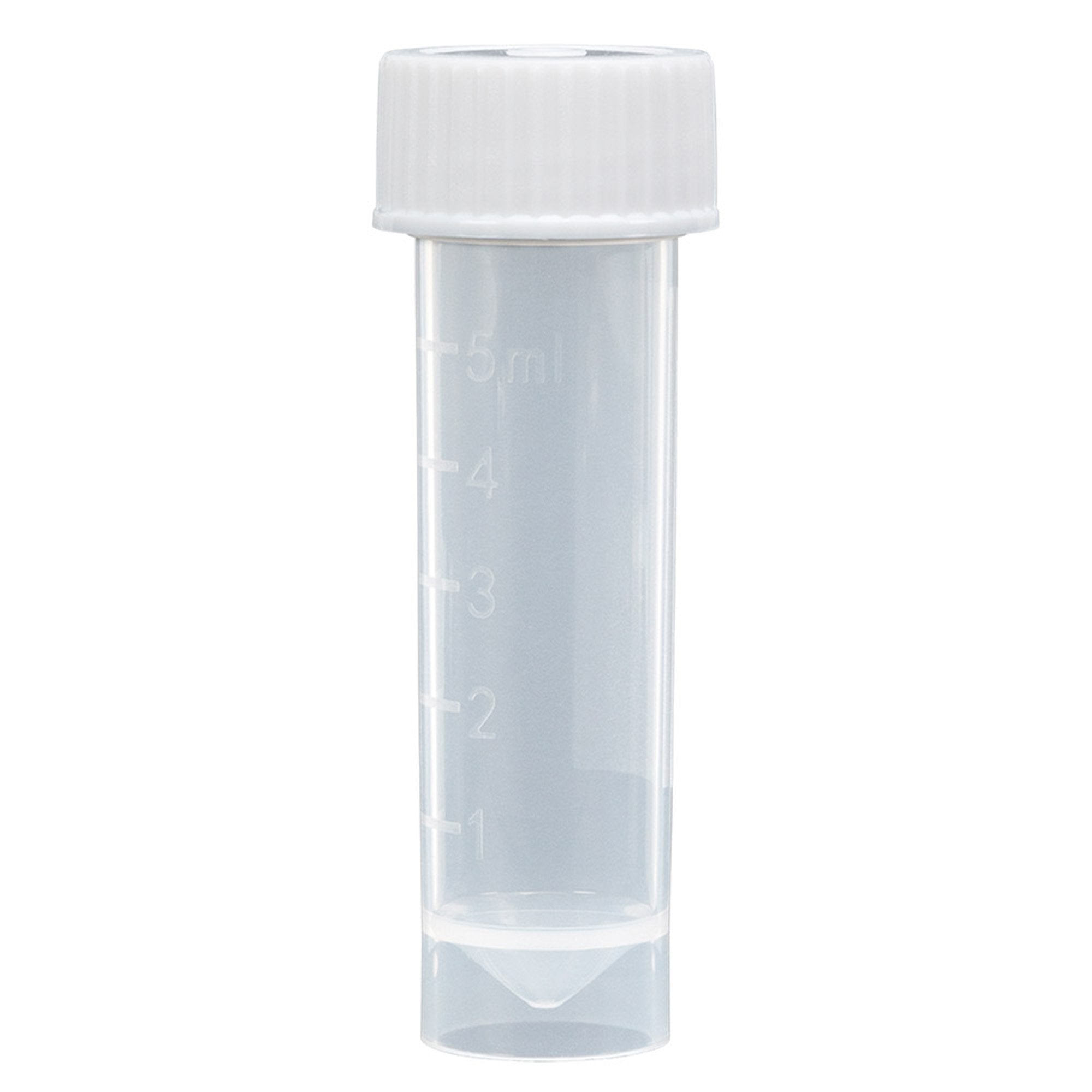 Globe Scientific Storage and/or Transport Tube, 5 mL, 16 x 56 mm-Storage and/or Transport Tube Plain 5 mL Screw Cap Polypropylene Tube