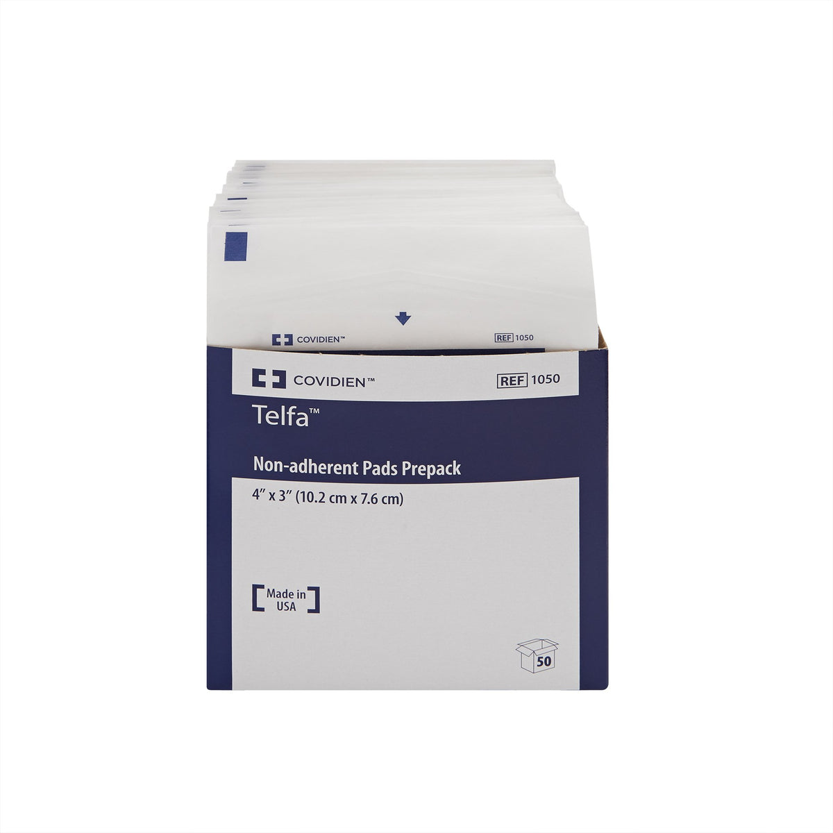 Telfa Nonadherent Dressing, 3 x 4 Inch-Non-Adherent Dressing Telfa Ouchless 3 X 4 Inch Sterile 1 per Pack