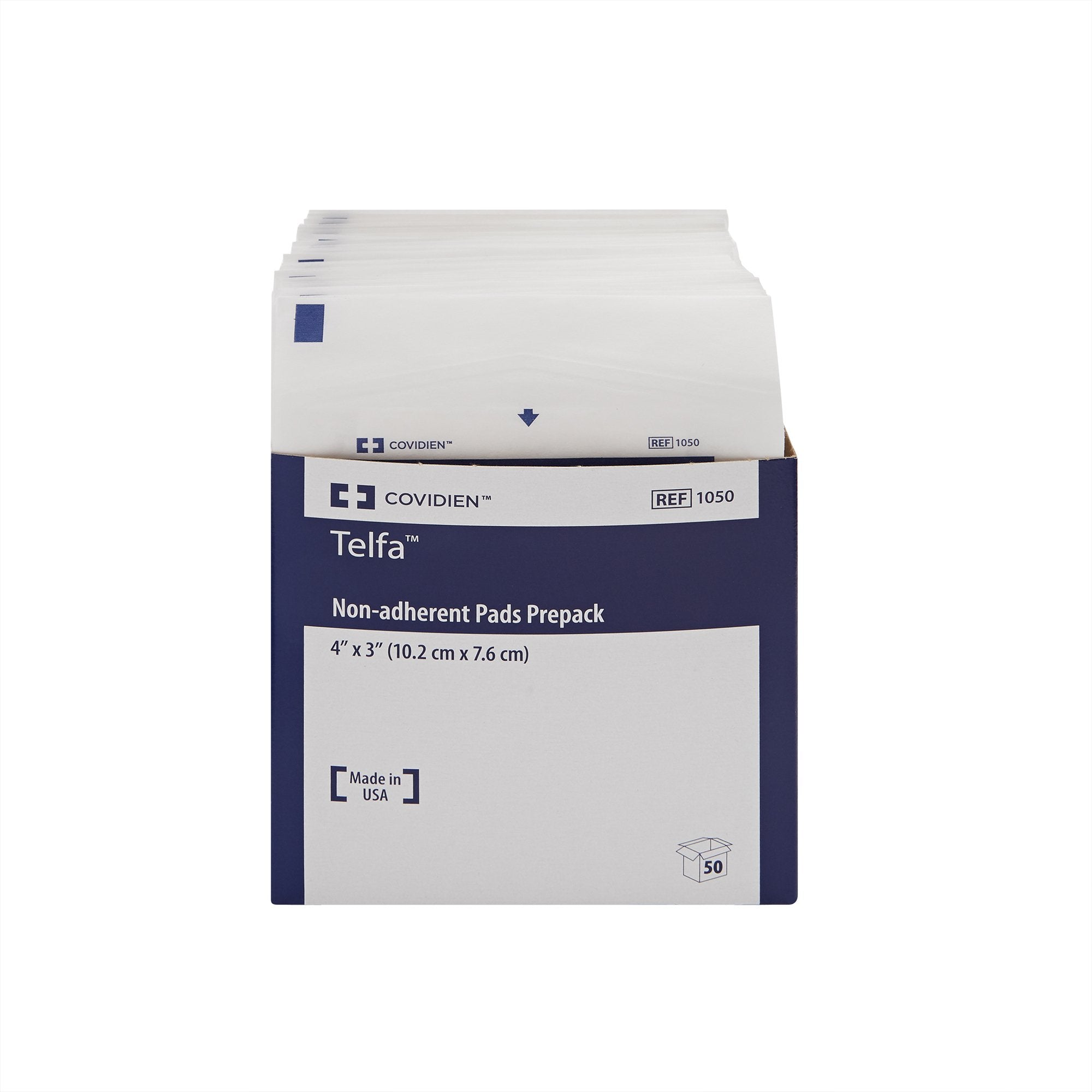 Telfa Nonadherent Dressing, 3 x 4 Inch-Non-Adherent Dressing Telfa Ouchless 3 X 4 Inch Sterile 1 per Pack