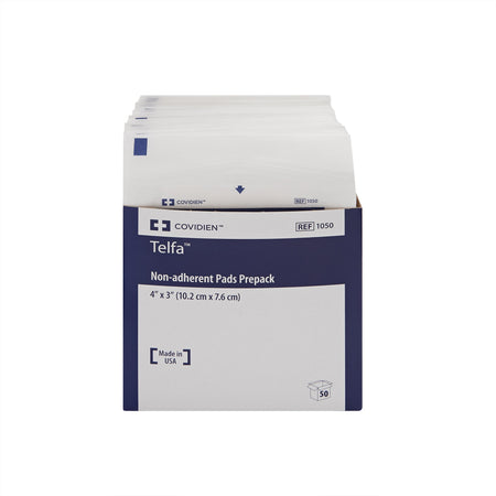 Telfa Nonadherent Dressing, 3 x 4 Inch-Non-Adherent Dressing Telfa Ouchless 3 X 4 Inch Sterile 1 per Pack