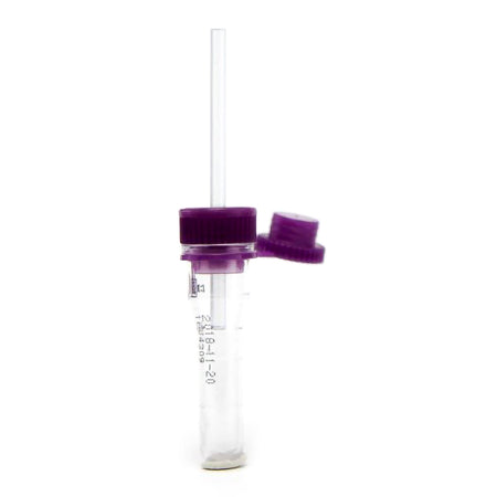 Safe-T-Fill Capillary Blood Collection Tube, 150 L, 2.1 x 113 mm-Safe-T-Fill Capillary Blood Collection Tube K2 EDTA Additive 150 L Pierceable Attached Cap Plastic Tube
