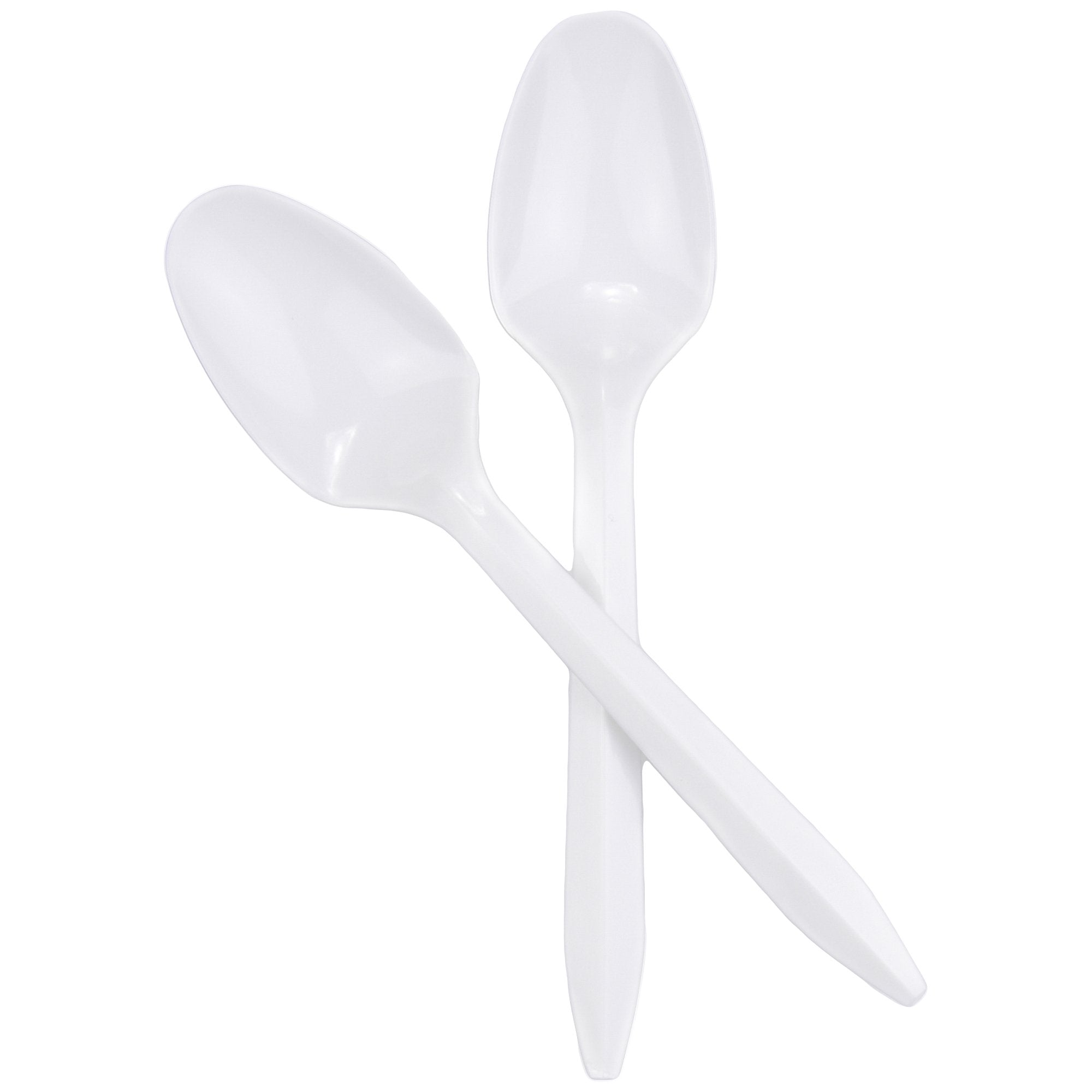 McKesson White Polypropylene Spoon, 5 Inch Long-Teaspoon McKesson General Purpose White Polypropylene