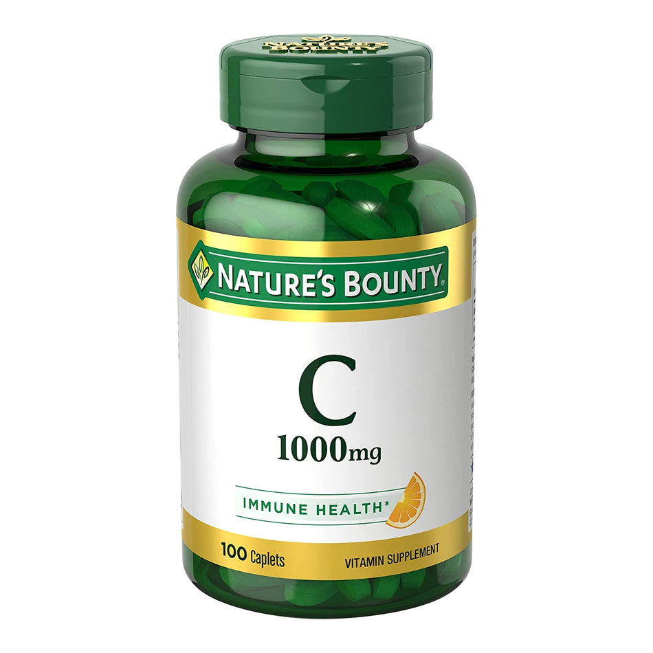 Nature's Bounty 1000 mg Vitamin C Caplets-"Vitamin C Supplement Nature's Bounty 1,000 mg Strength Capsule 100 per Bottle"